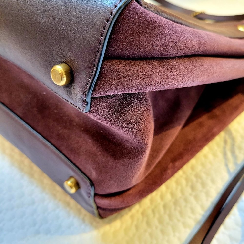 ❤️SOLD❤️ Coach Harmony Hobo Mixed Leather Suede - Picture 15 of 16
